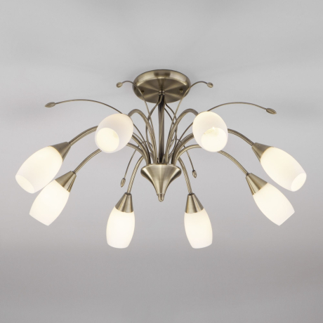 Люстра на штанге Eurosvet Ginevra 30280/8 античная бронза 