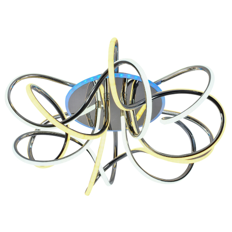 Светодиодная диммируемая люстра с ПДУ Profit Light 18065 CHR 