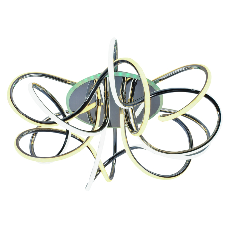 Светодиодная диммируемая люстра с ПДУ Profit Light 18065 CHR 