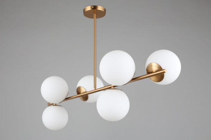 Люстра на штанге со светодиодными лампочками E27, комплект от Lustrof. №230101-657122 