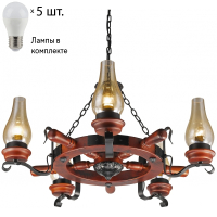 Подвесная люстра с лампочками Velante 583-703-05+Lamps