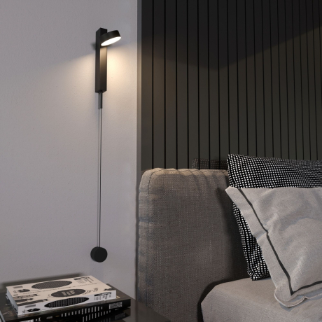 Настенный светодиодный диммируемый светильник Elektrostandard Orco 40112/LED черный (a057590) 