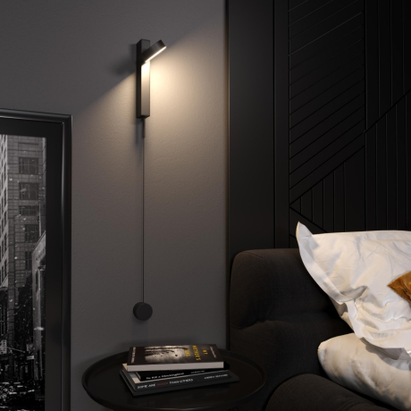 Настенный светодиодный диммируемый светильник Elektrostandard Orco 40112/LED черный (a057590) 