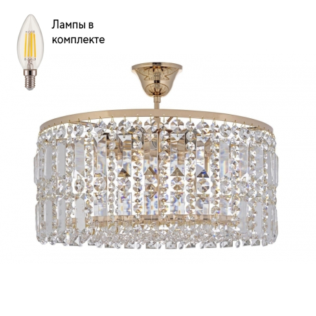 Люстра потолочная с Led лампочками в комплекте Arti Lampadari Sara E 1.3.40.501 G+Lamps 