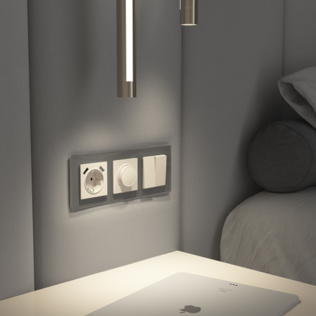 Диммер без рамки Werkel айвори матовый W1142062 