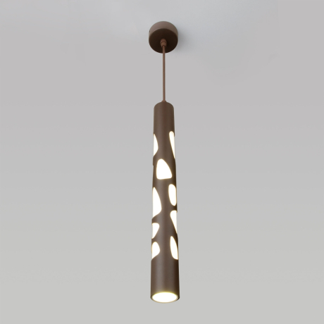 Подвесной светодиодный светильник DLR037 12W 4200K кофейный Eurosvet (a055596) 