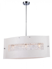 Люстра на штанге с лампочками Lucia Tucci Pelle Bianca 2010.3+Lamps