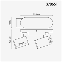 Спот со светодиодными лампочками GU10, комплект от Lustrof. №193669-647107