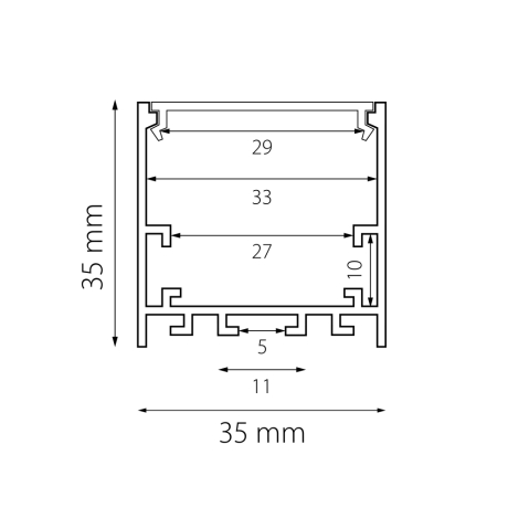 Короб накладной Lightstar Profiled 419261 