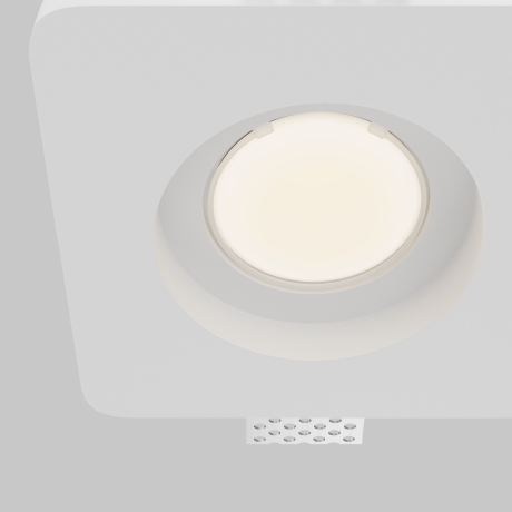 Встраиваемый светильник Maytoni Technical Gyps Modern DL002-GU10-02-W 