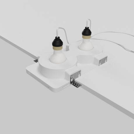 Встраиваемый светильник Maytoni Technical Gyps Modern DL002-GU10-02-W 