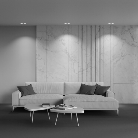 Встраиваемый светильник Maytoni Technical Gyps Modern DL002-GU10-02-W 