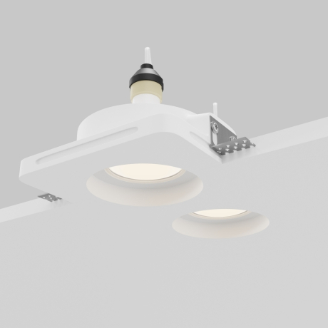 Встраиваемый светильник Maytoni Technical Gyps Modern DL002-GU10-02-W 