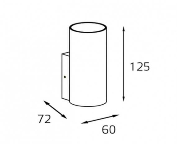 Бра Italline Danny DANNY W1 black 