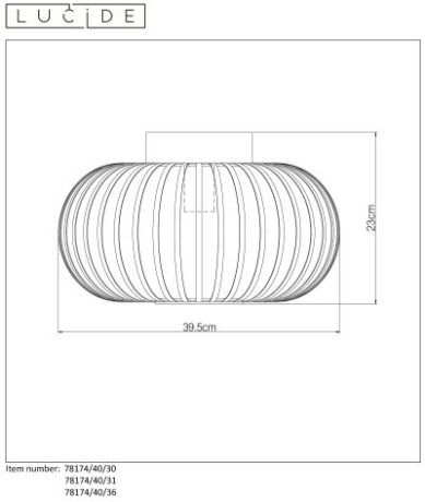 78174/40/36 Потолочный светильник Lucide Manuela 