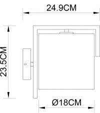 Бра настенное в наборе с Led лампой. Комплект от Lustrof №618713-708475
