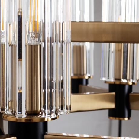 Люстра на штанге со светодиодными лампочками E14 , комплект от Lustrof. №315268-622967 