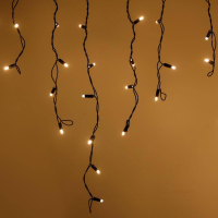 2,4*0,6м. Уличная гирлянда бахрома теплый свет Ardecoled 230V ARD-Edge-Classic-2400X600-Black-88Led-Std Warm (26013)