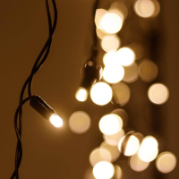 2,4*0,6м. Уличная гирлянда бахрома теплый свет Ardecoled 230V ARD-Edge-Classic-2400X600-Black-88Led-Std Warm (26013)