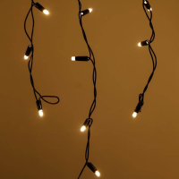 2,4*0,6м. Уличная гирлянда бахрома теплый свет Ardecoled 230V ARD-Edge-Classic-2400X600-Black-88Led-Std Warm (26013)