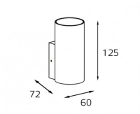 Бра Italline Danny DANNY W1 white
