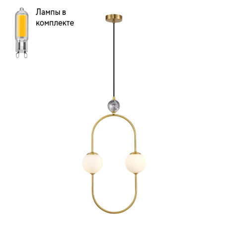 Светильник подвесной с Led лампочками в комплекте Favourite 3009-2P+Lamps 