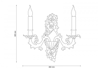 Бра Lucia Tucci Firrnze FIRENZE W1780.2 antique gold