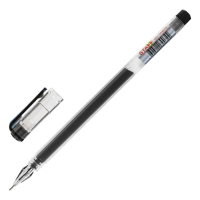 Нарушена упаковка!  <301494> Ручка гелевая STAFF "Basic" GP-675, ЧЕРНАЯ, длина письма 1000 м, игольчатый узел 0,5 мм, линия письма 0,35 мм, 143675 (143675)
