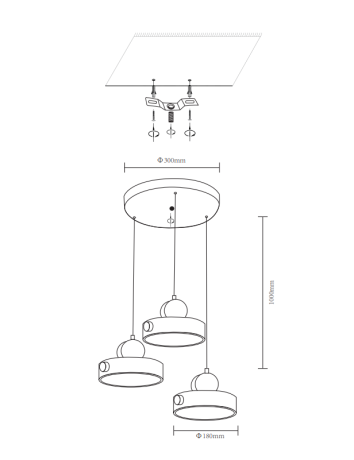 Подвесной светильник Velante Velante 447-006-03 