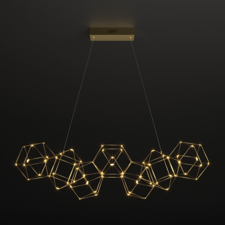 Подвесная люстра Eurosvet Uma 90168/7 медь 