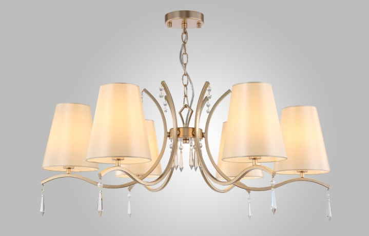 Подвесная люстра Crystal Lux RENATA RENATA SP6 GOLD 