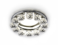 Встраиваемый светильник с хрусталем Ceiling Ambrella light K203 CL/CH