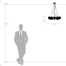 Люстра подвесная с Led лампочками в комплекте Lightstar 801124+Lamps 
