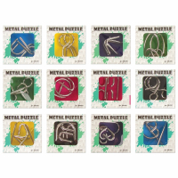 Нарушена упаковка!  <235404> Головоломка металлическая ЗОЛОТАЯ СКАЗКА, 1 шт., 12 видов, в дисплее, 662091 (662091)