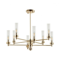 Люстра на штанге со светодиодными лампочками E14, комплект от Lustrof. №369397-627416