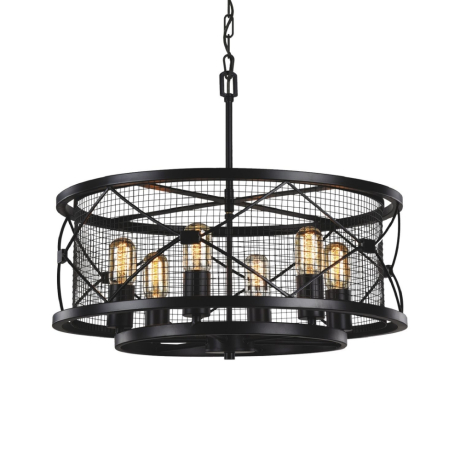 Светильник с ретро лампами Favourite Mesh 1783-6P+Retro Lamps 