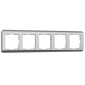 Рамка на 5 постов Werkel Stream (серебряный) W0052106