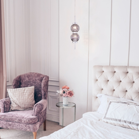 Подвесной светильник Eurosvet Plaza 50186/2 хром 