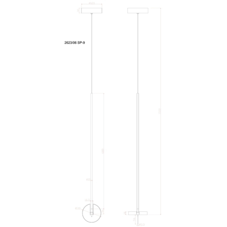 Подвесной светильник Divinare Malcone 2623/06 SP-9 