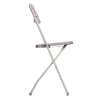 Нарушена упаковка!  <218474> Стул складной для дома и офиса BRABIX "Golf CF-002", серый каркас, пластик серый, 531564 (531564)