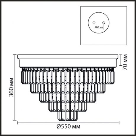 Потолочная люстра Lumion ZAHA 8266/8C 