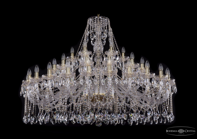 1413/24+12+6/530/G Подвесная люстра Bohemia Ivele Crystal 