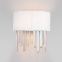 Накладной светильник Eurosvet Amantea 10122/2 хром/прозрачный хрусталь Strotskis (10106/2)