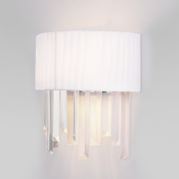 Накладной светильник Eurosvet Amantea 10122/2 хром/прозрачный хрусталь Strotskis (10106/2)