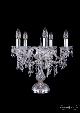 1403L/5/141-39/Ni Настольная лампа Bohemia Ivele Crystal 