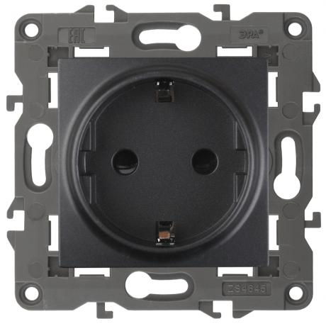 Розетка ЭРА Elegance 2P E Schuko 16A 250V 14-2101-05 Б0034269