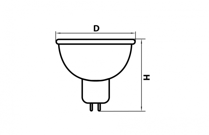 Светодиодная лампа G5.3 6.5W 3000K (теплый) MR16 LED Lightstar 940212 