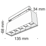 Накладной светильник Maytoni Technical Points TR014-2-10W3K-B 