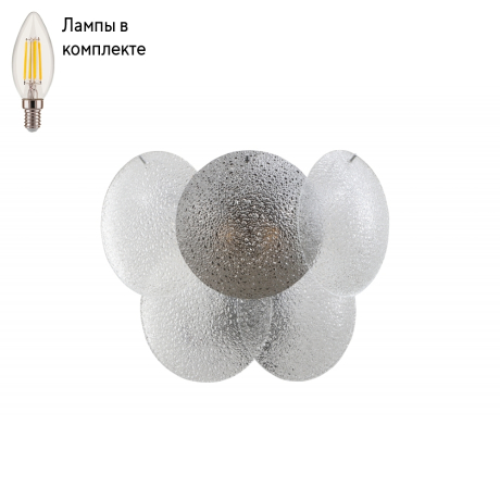 Светильник настенный с лампочками iLamp W15617-2 CR+MULT+Lamps