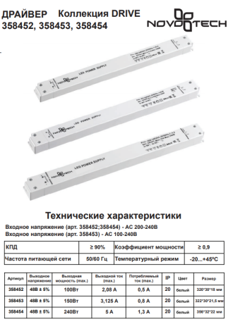 Блок питания Novotech Flum 358453 